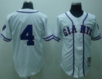 San Francisco Giants #4 Mel Ott 1940 White Throwback Jersey