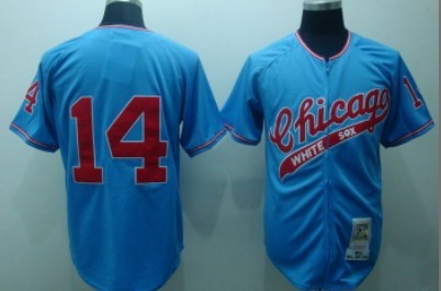 Chicago White Sox #14 Bill Melton 1972 Blue Throwback Jersey