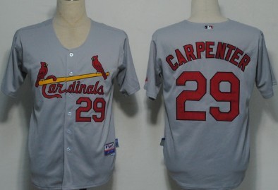 St. Louis Cardinals #29 Chris Carpenter Gray Jersey