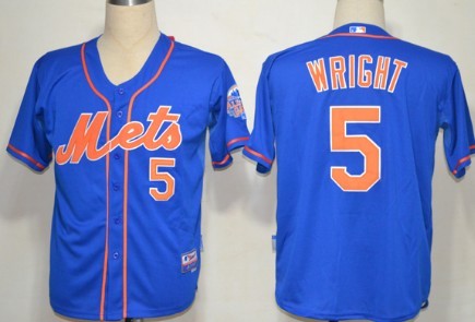 New York Mets #5 David Wright Blue Jersey