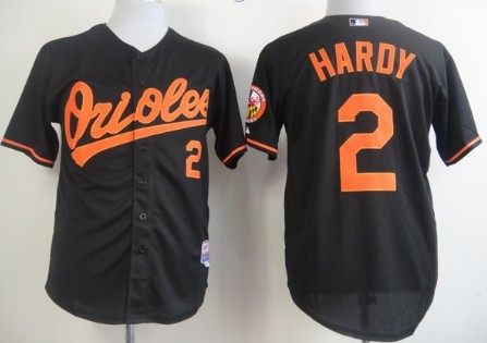 Baltimore Orioles #2 J.J. Hardy Black Jersey