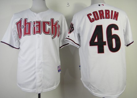 Arizona Diamondbacks #46 Patrick Corbin White Jersey