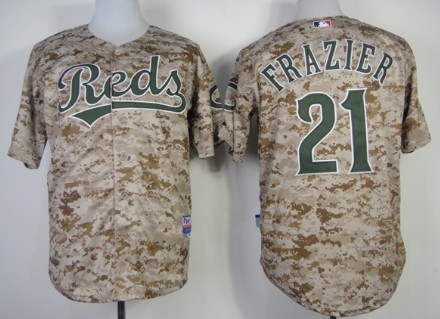 Cincinnati Reds #21 Todd Frazier 2014 Camo Jersey